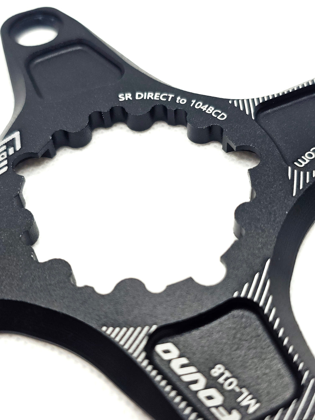 Black Chainring Spider Adapter