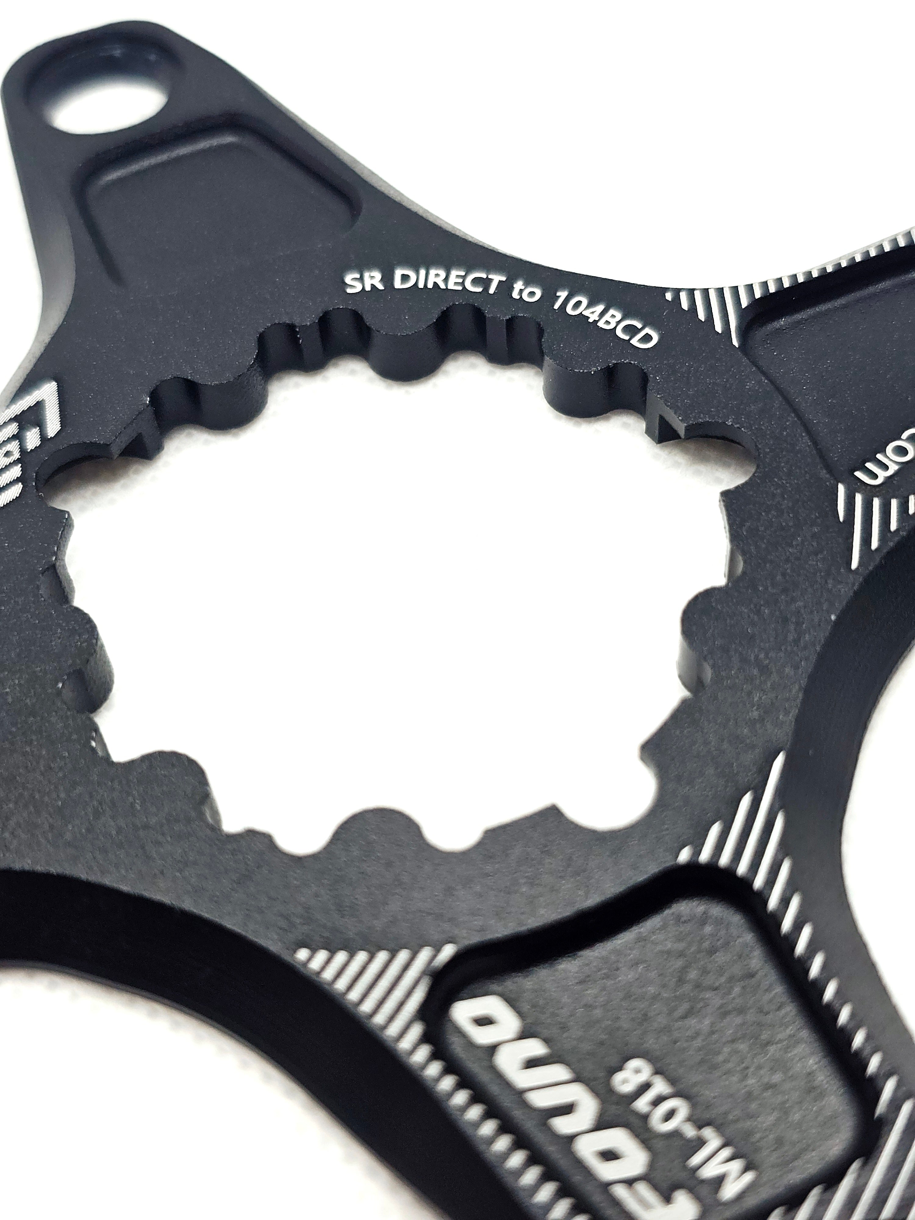 Black Chainring Spider Adapter